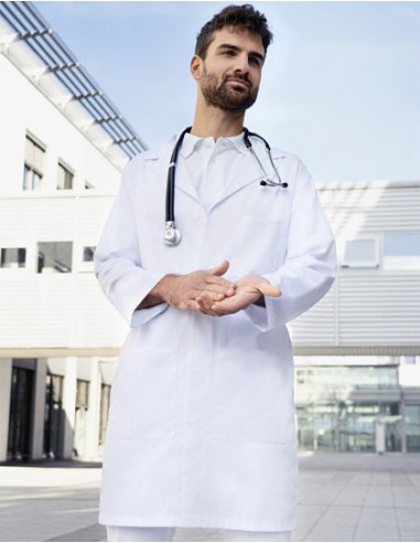 KAL-MM7-Mens Workcoat with concealed button placket
